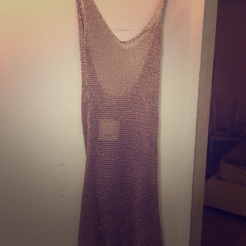 Gorgeous copper mesh dress